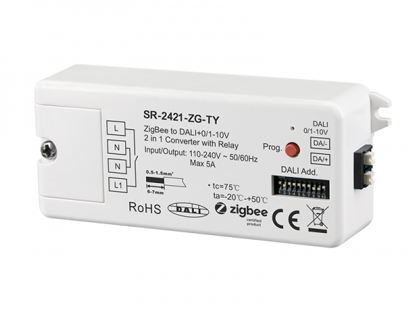 Zigbee to DALI+0/1-10V 2 in 1 Converter SR-2421-ZG-TY