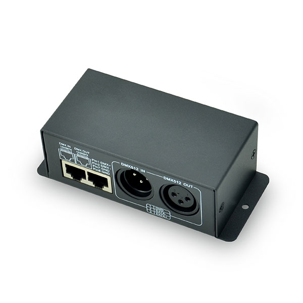 6A*4ch/8A*3ch 288~576W 12-24VDC RJ45 & XLR-3 CV DMX Decoder PX24505