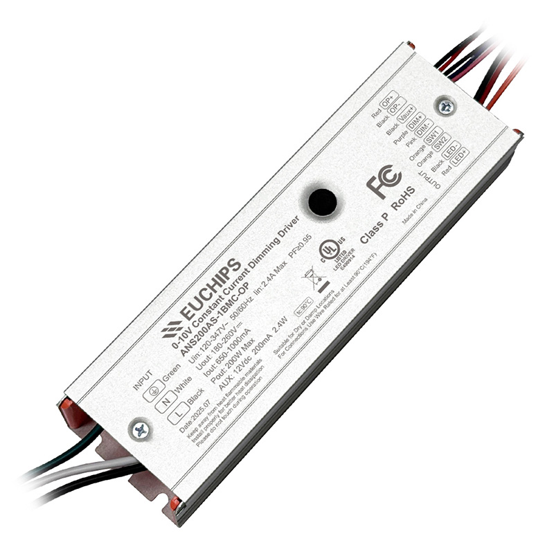 200W 650~1000mA*1ch 0/1-10V CC Driver ANS200AS-1BMC-OP