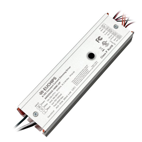 250W 700~1200mA*1ch 0/1-10V CC Driver ANS250AS-1WMC-OP