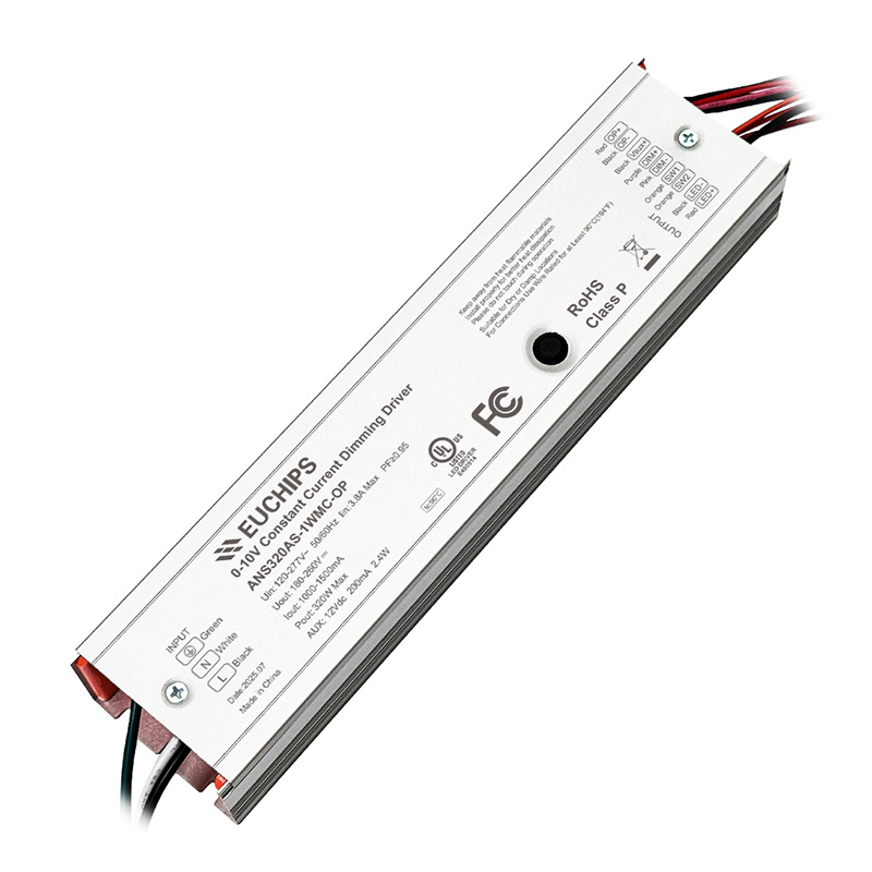 320W 1000~1500mA*1ch 0/1-10V CC Driver ANS320AS-1WMC-OP
