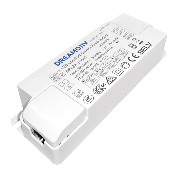 34W 550/600/650/700mA Non-dimmable CC Driver DPE34-1HMC
