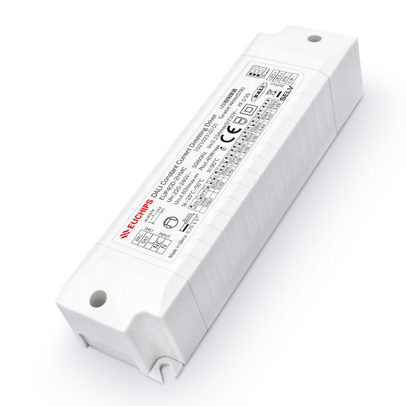 40W 650~1000mA*2ch DALI CC Driver EUP40D-2HMC