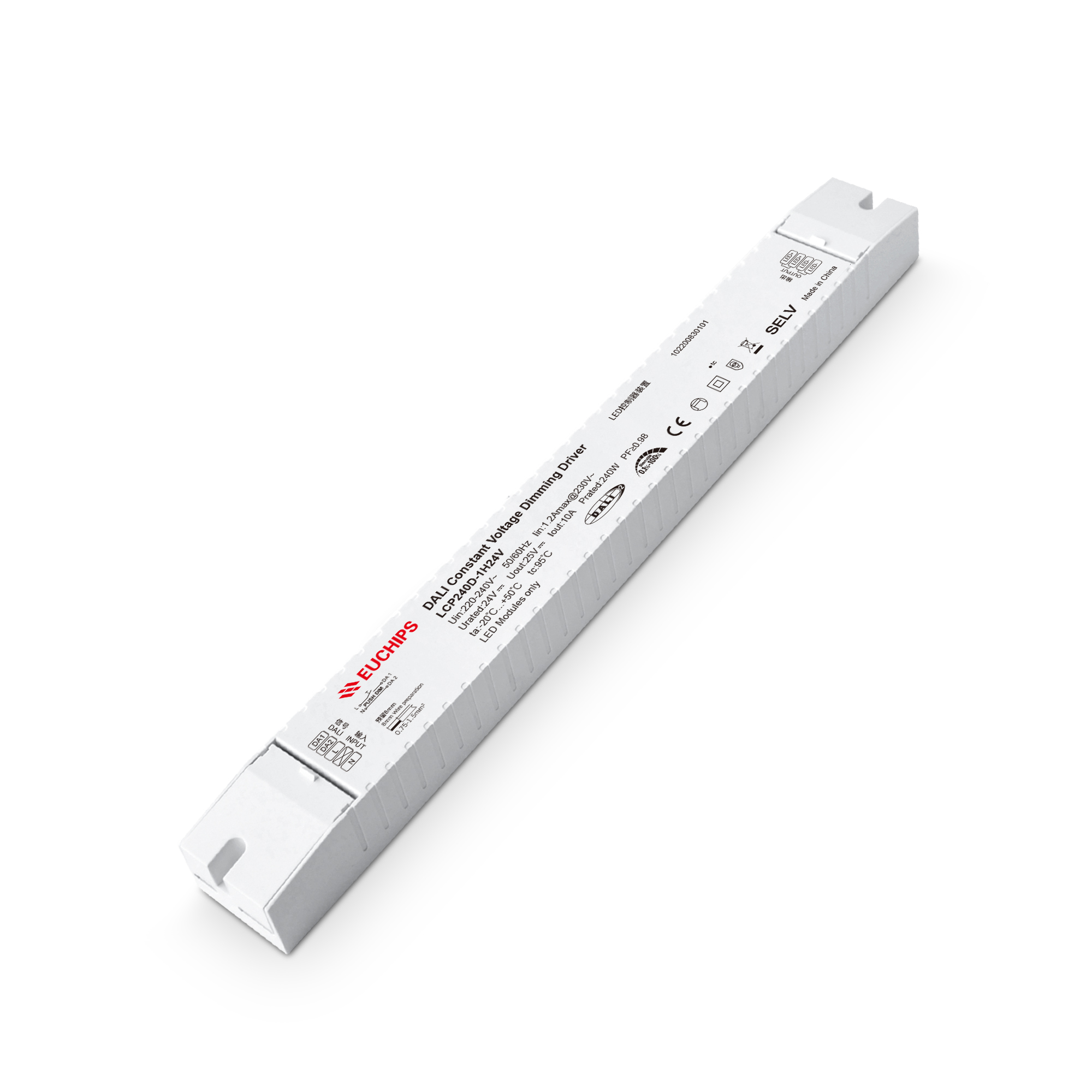 240W 24VDC DALI CV Driver LCP240D-1H24V