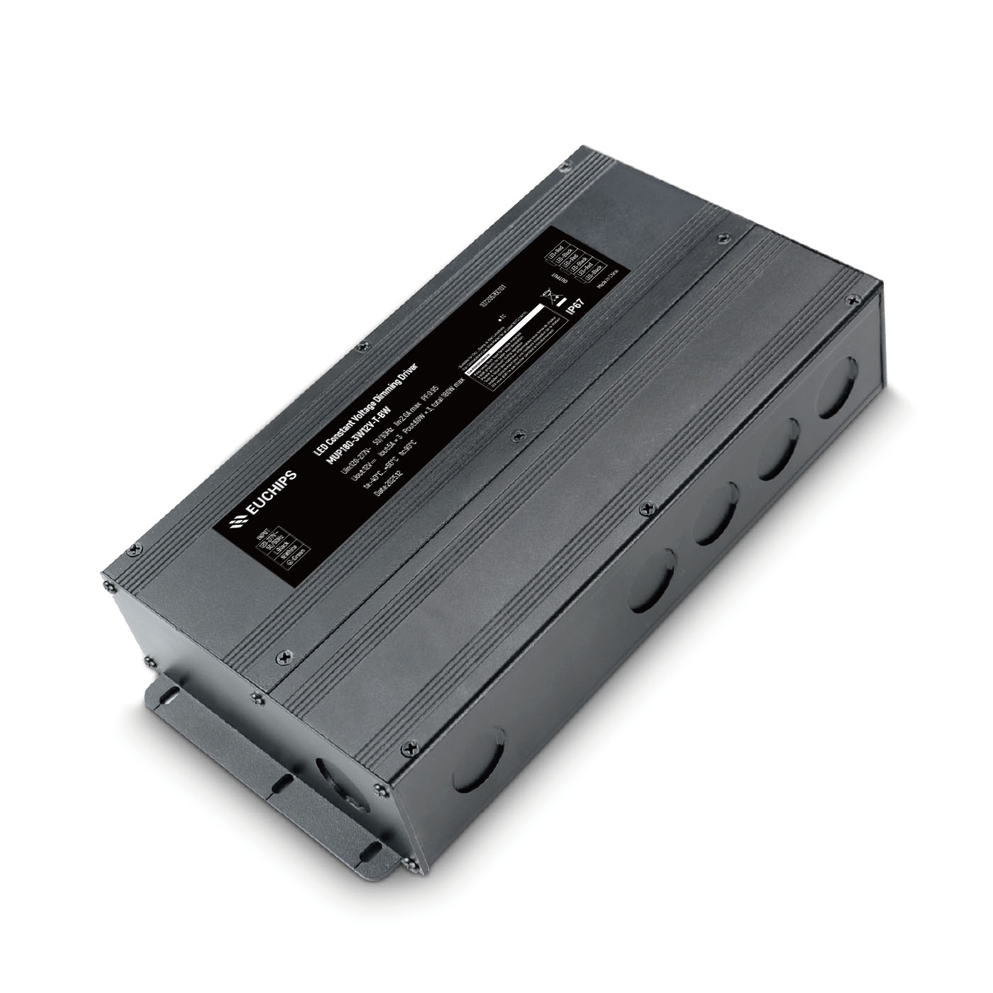 180W 12VDC Non-dimmable CV LED Driver MUP180-3W12V-T-BW