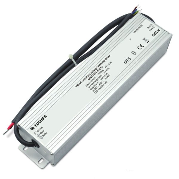 320W 24VDC Phase-cut Waterproof CV Driver MWS320T-1H24V
