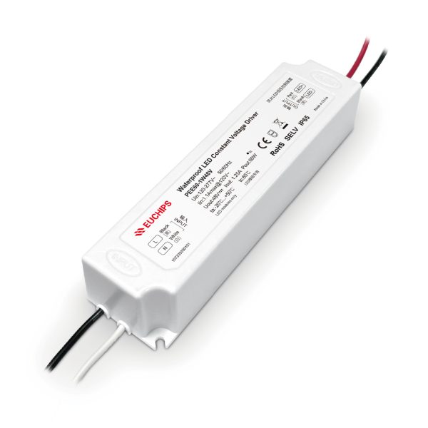 60W 48VDC Non-dimmable Waterproof CV Driver PEE60-1W48V