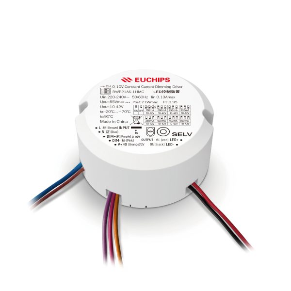 21W 150~500mA*1ch 0/1-10V CC Driver RWP21AS-1HMC