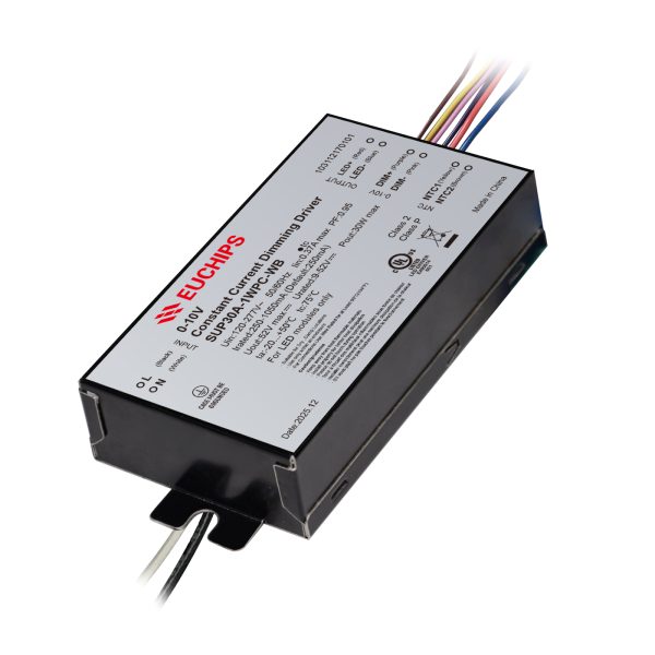 30W 250-1050mA 0/1-10V CC LED Driver SUP30A-1WPC-WB