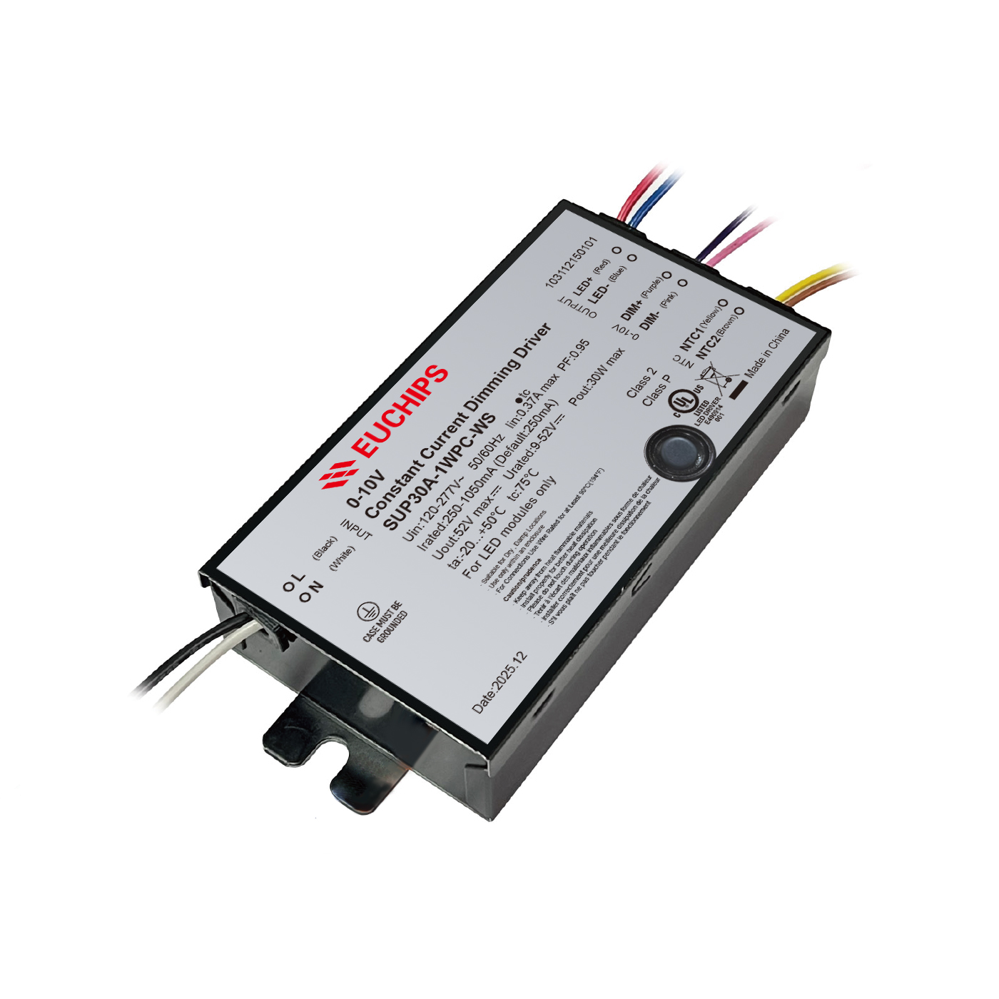 30W 250-1050mA*1ch 0/1-10V CC Driver SUP30A-1WPC-WS