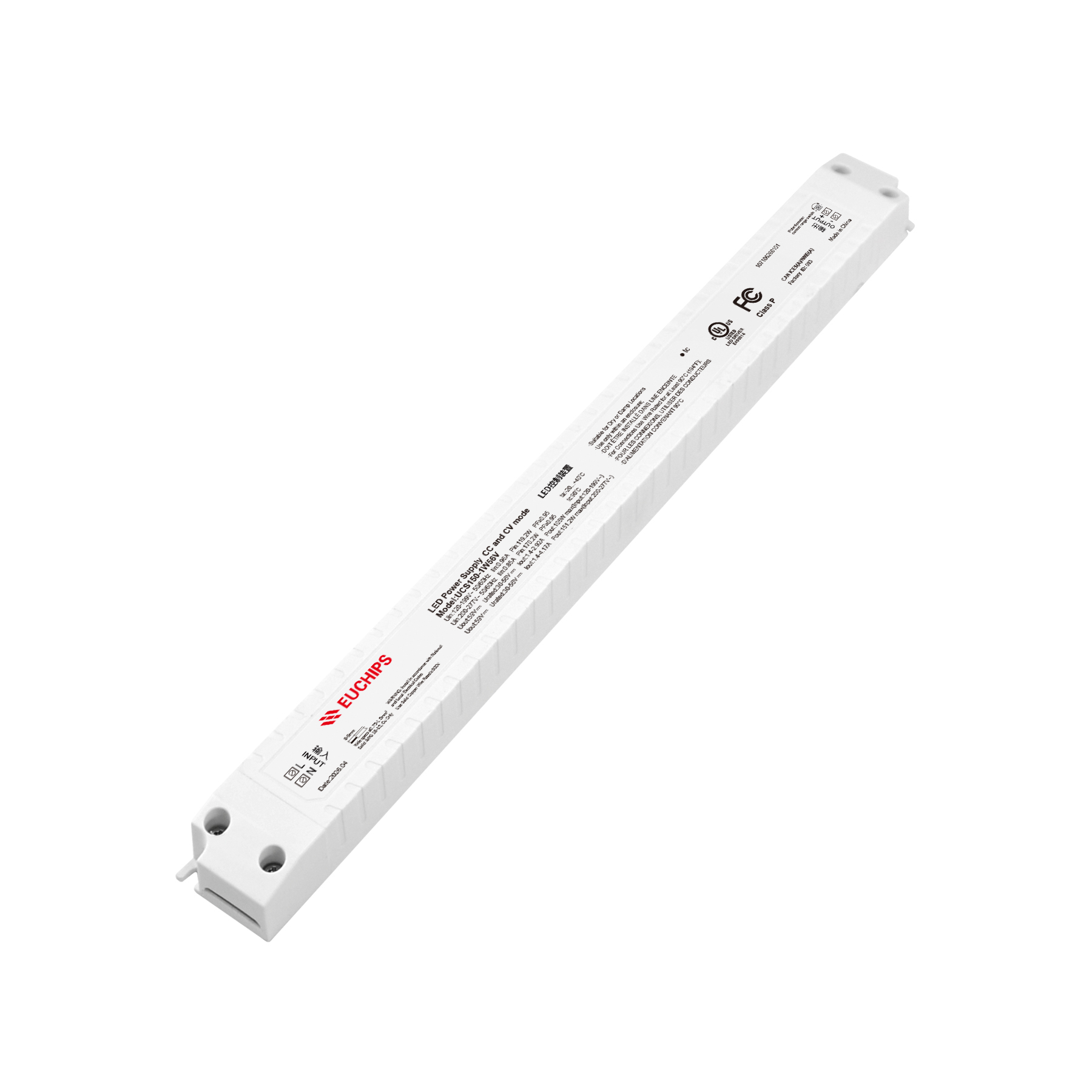 150W 56VDC Non-Dimmable CV LED Driver UCS150-1W56V