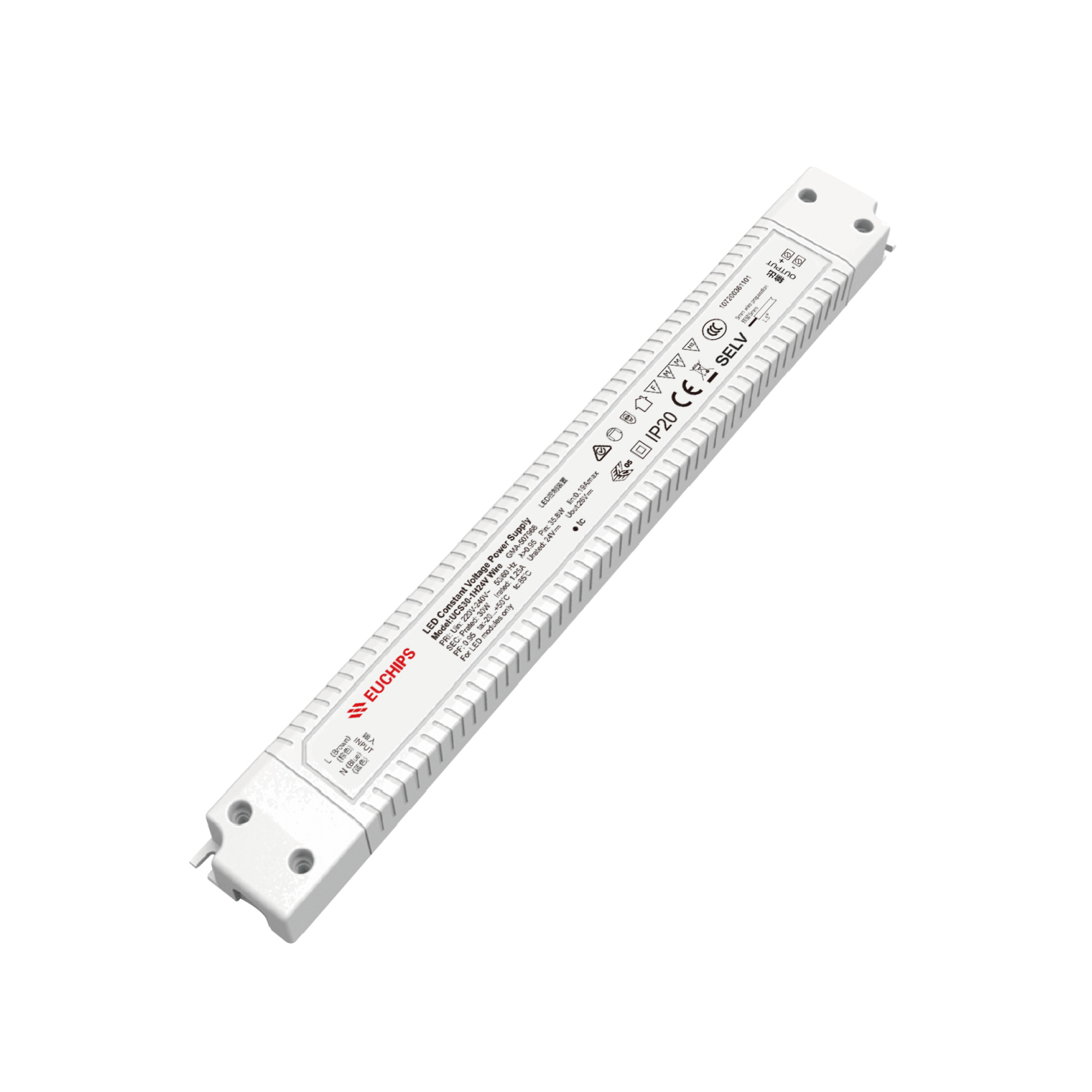 30W 24VDC Non-dimmable CV LED Driver UCS30-1H24V