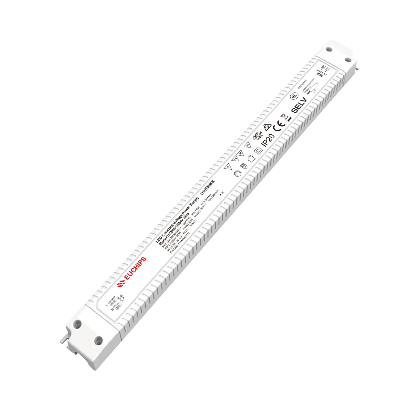 60W 24VDC Non-dimmable CV LED Driver UCS60-1H24V