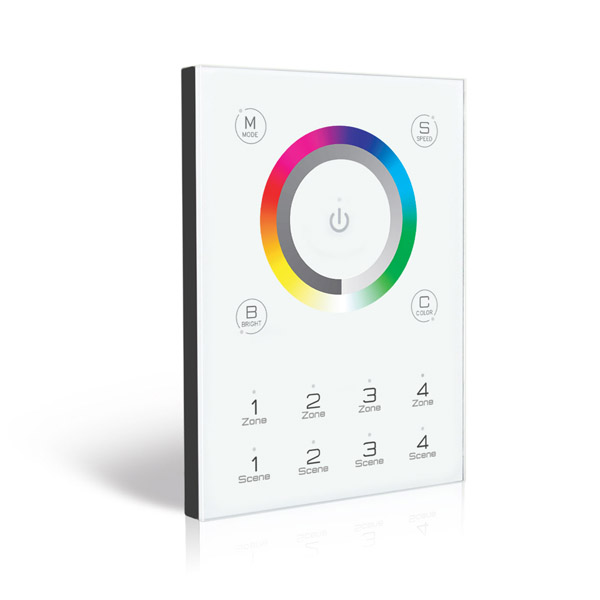 RGBW 16ch 4 Zones 4 Scenes DMX Touch Panel Controller DMX-E03