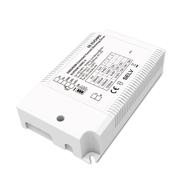 50W 500/650/700/850/1000/1050/1200mA CC DMX Driver EUP50M-1WMC-0