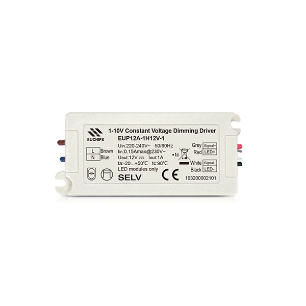 12W 12VDC 0/1-10V CV Driver EUP12A-1H12V-1
