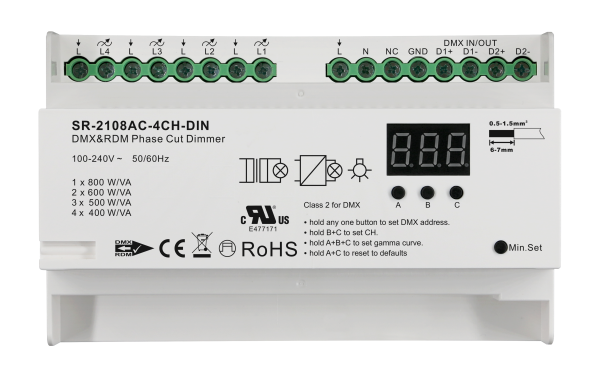 SR-2108AC-4CH-DIN