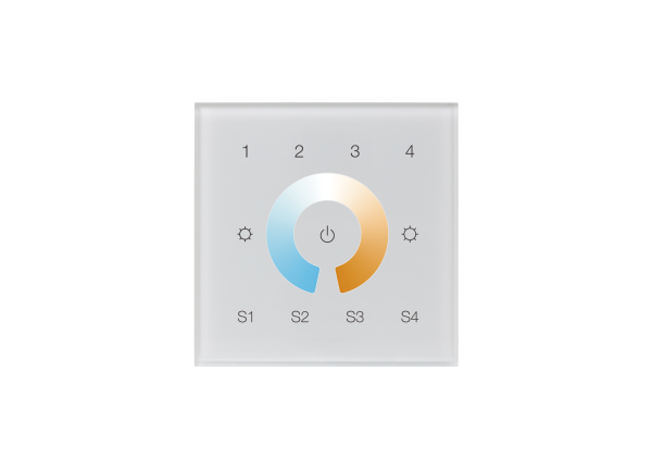 Dual Color Multi Groups DT8 DALI Touch Controller SR-2300TR-G4-CCT-EU(DT8)-AC