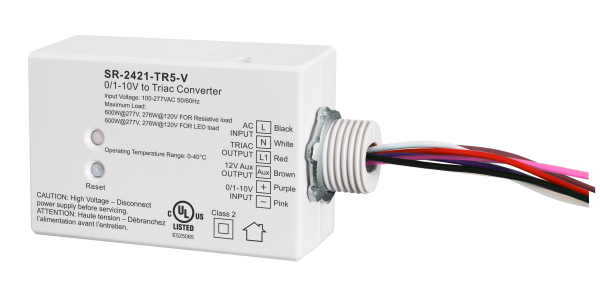 0-10V to Triac Phase-Cut Dimmer Converter SR-2421-TR5-V