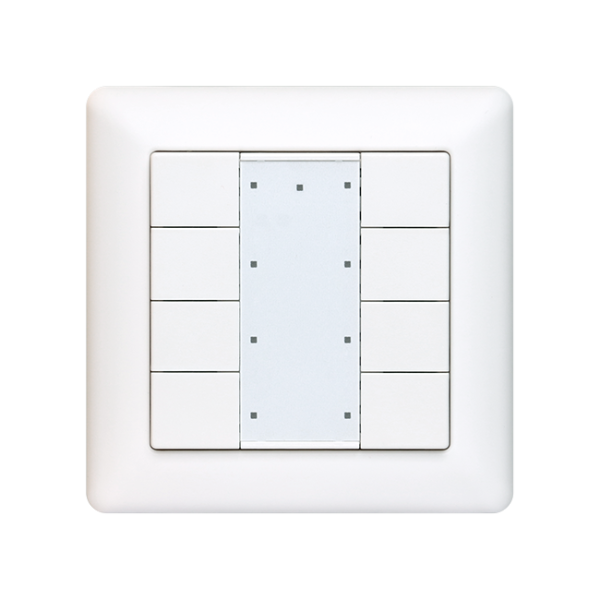 Multi-functional 8-Key Push Button DALI Wall Switch SR-2422K8-PRO