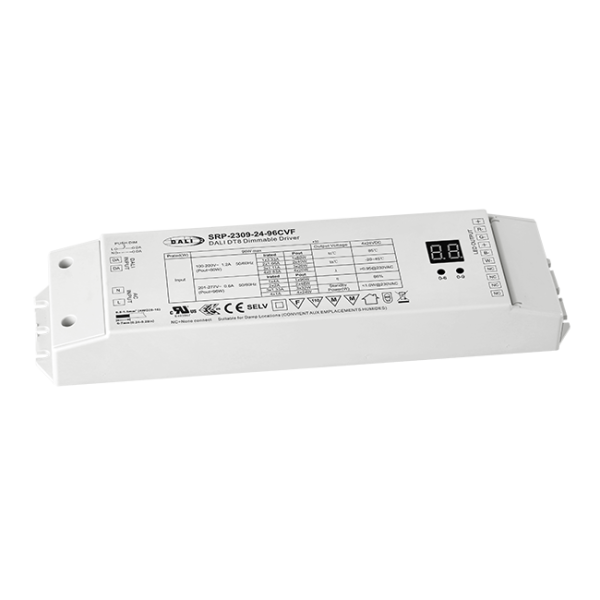 96W 4 Channels 24VDC DALI DT8 LED Constant Voltage Driver SRP-2309-24-96CVF