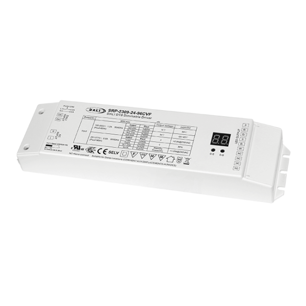 96W 4 Channels 24VDC DALI DT8 LED Constant Voltage Driver SRP-2309-24-96CVF