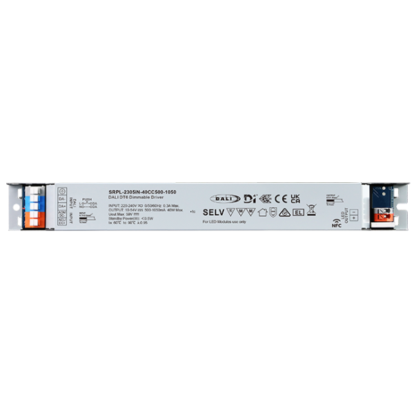 40W DALI D4i DT6 NFC LED Driver (Constant Current) SRPL-2305iN-40CC500-1050