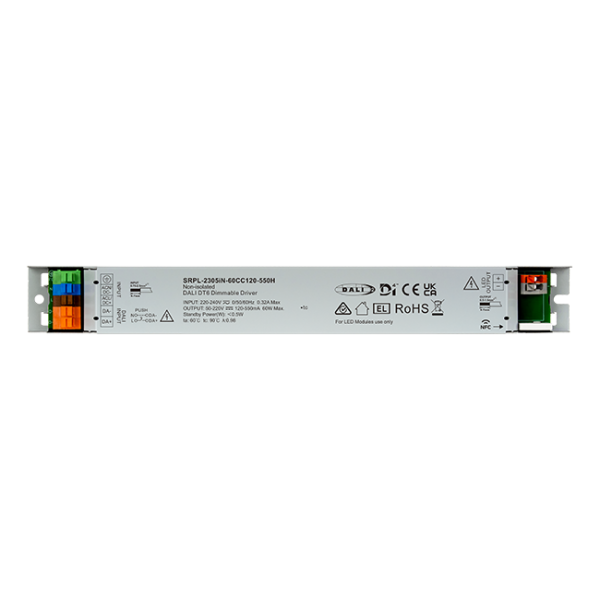 60W DALI D4i DT6 NFC LED Driver(Constant Current) SRPL-2305iN-60CC120-550H