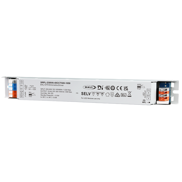 40W DALI D4i DT8 NFC LED Driver (Constant Current) SRPL-2309iN-40CCT500-1050