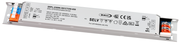 30W DALI DT8 NFC LED Driver (Constant Current) SRPL-2309N-30CCT250-850