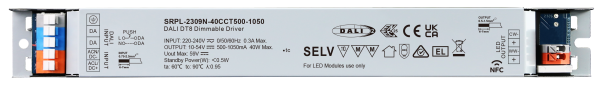 40W DALI DT8 NFC LED Driver (Constant Current) SRPL-2309N-40CCT500-1050