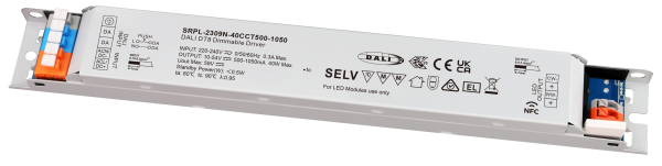 40W DALI DT8 NFC LED Driver (Constant Current) SRPL-2309N-40CCT500-1050