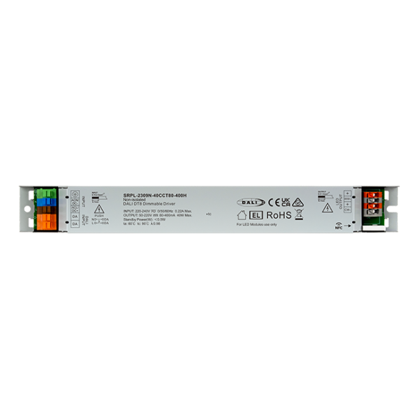 40W DALI DT8 Non-SELV NFC LED Driver (Constant Current) SRPL-2309N-40CCT80-400H