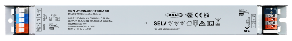 60W DALI DT8 NFC LED Driver (Constant Current) SRPL-2309N-60CCT900-1700